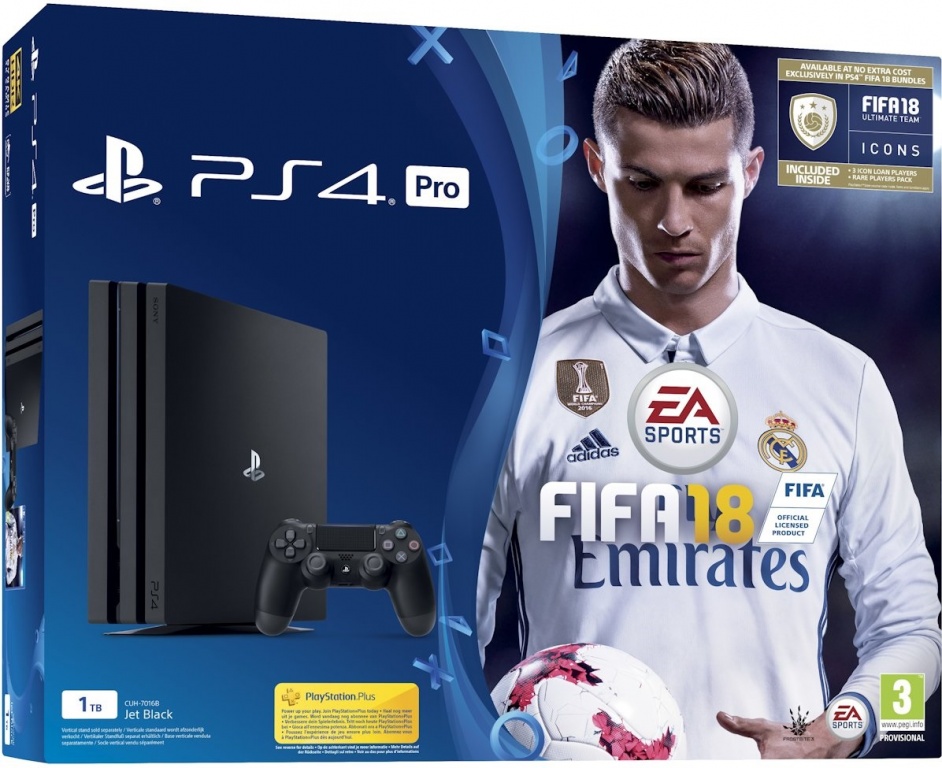 Sony Playstation PRO 1TB + FIFA 18(PS4)