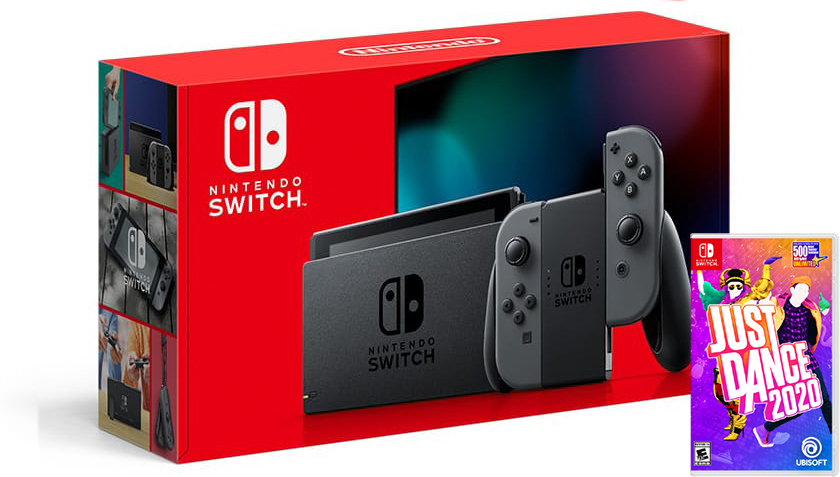 Nintendo Switch Gray HAC-001(-01) + Just Dance 2020 (Nintendo Switch)
