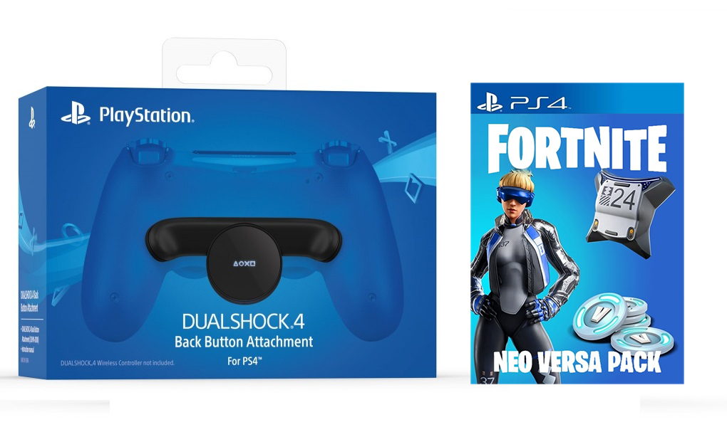 DualShock 4 Back Button Attachment (PS4)  + Fortnite Neo Versa 2000 V-Bucks код