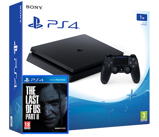 Sony Playstation 4 Slim 1TB + гра The Last Of Us part 2 (PS4)