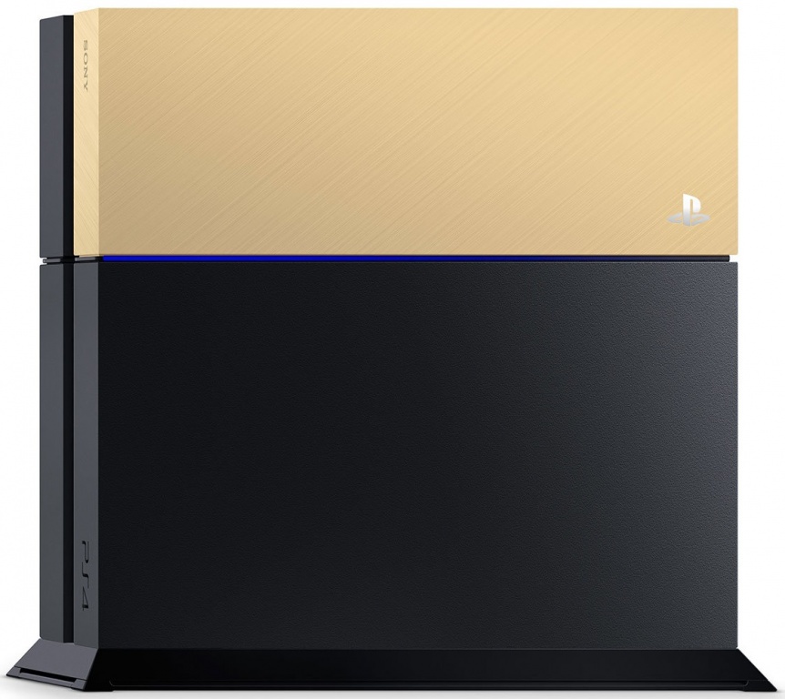 Лицевая панель для PS4 золотая