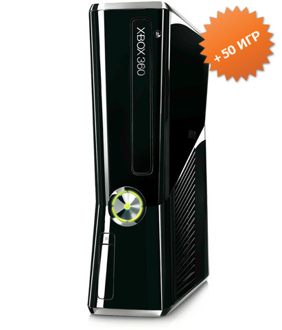 Microsoft Xbox 360 Slim 250Gb (FREEBOOT) + 50 игр