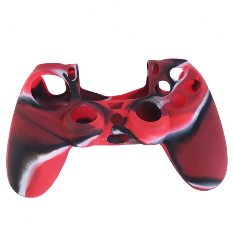 Чохол силиконовый на джойстик PS4 червоний