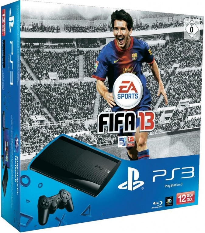 Sony Playstation 3 Super Slim 12 GB + гра FIFA 14