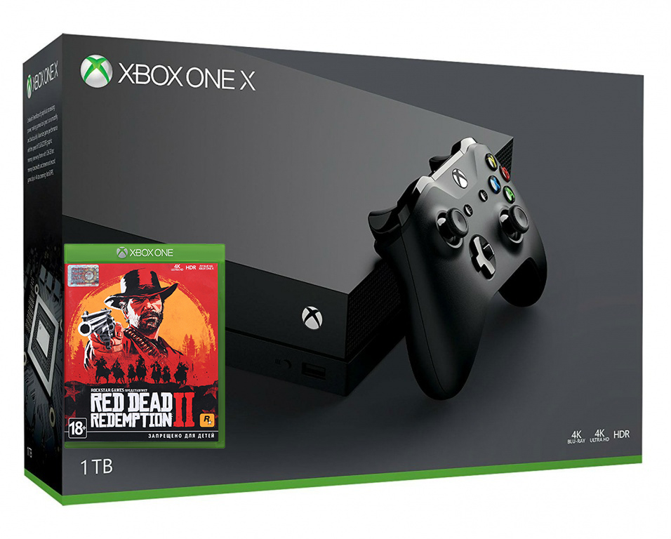 Xbox One X 1TB + гра Red Dead Redemption 2 (Xbox one)