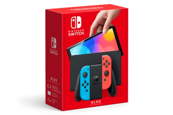 Nintendo Switch (OLED model) Neon Red/Neon Blue set