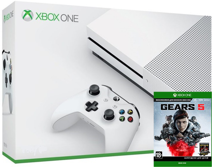 Xbox One S 1TB + гра Gears 5 (Xbox One)