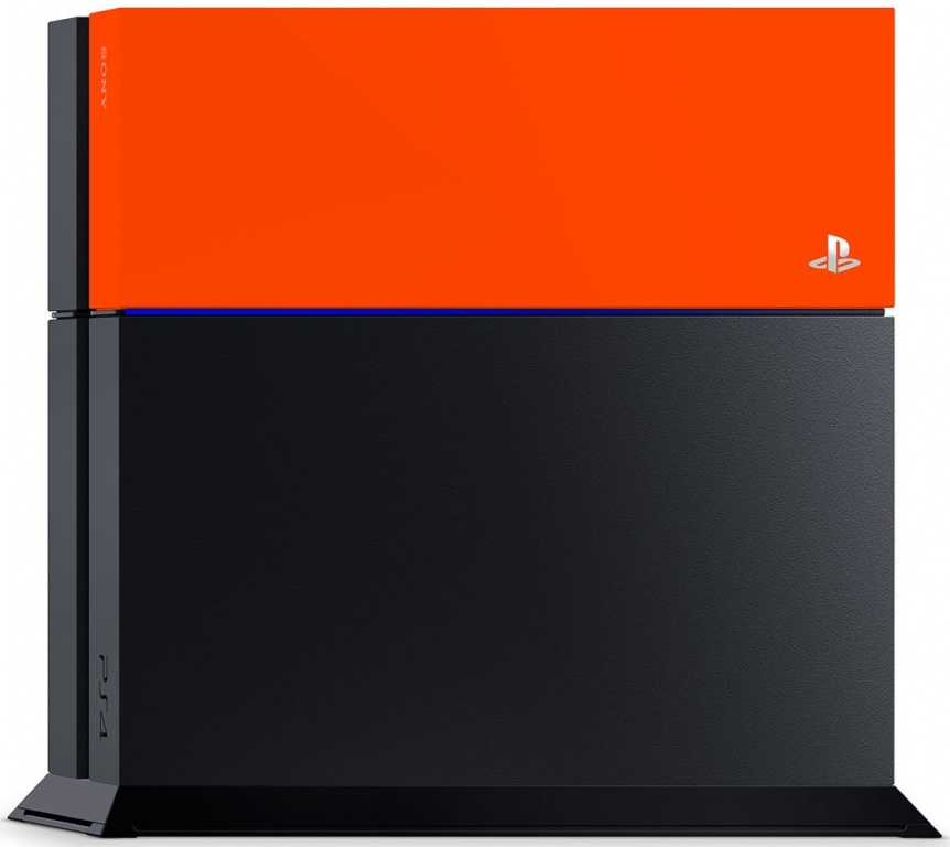 Лицевая панель для PS4 оранжевая