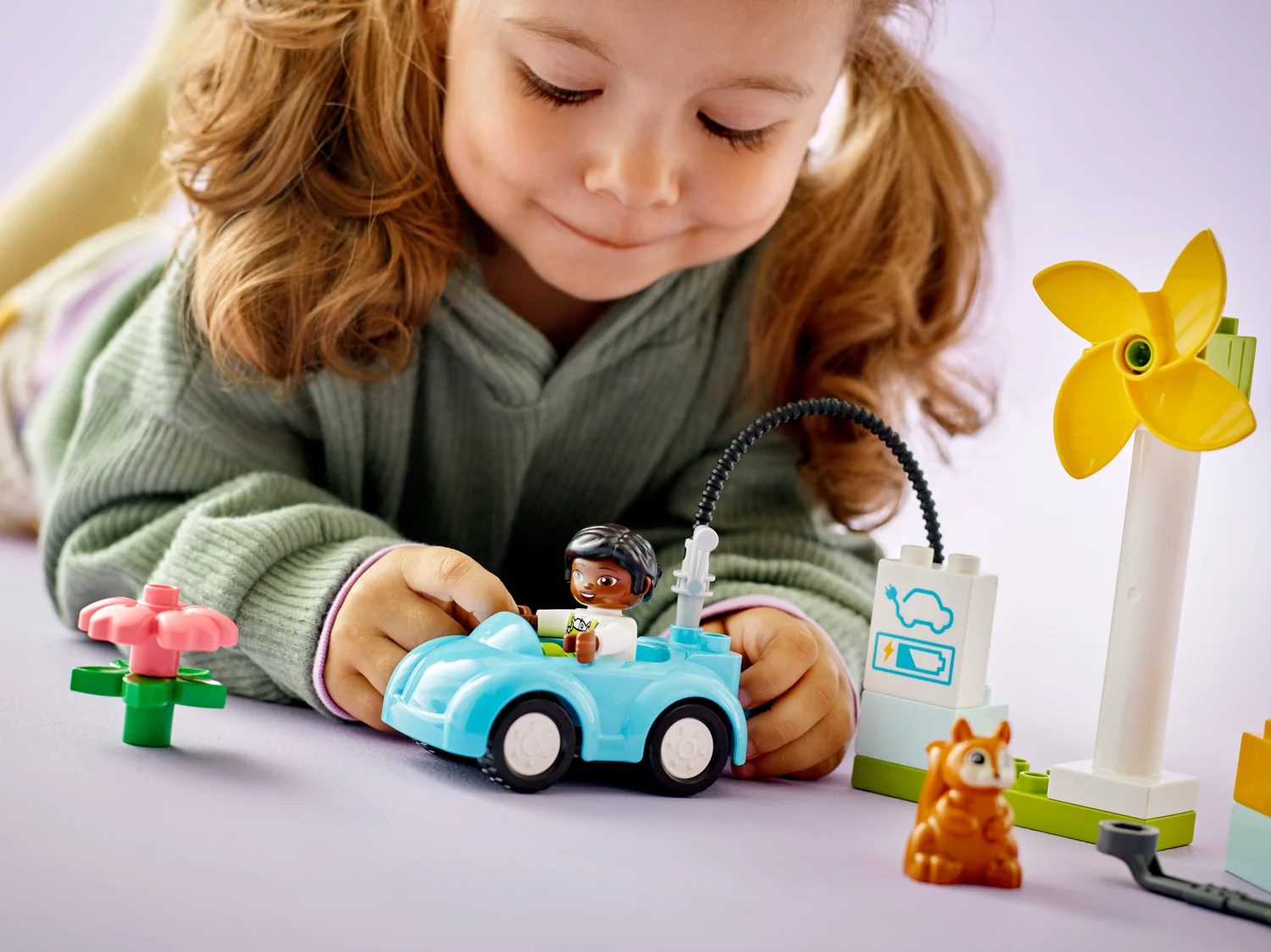 LEGO Duplo Вітрова турбіна та електромобіль (10985)