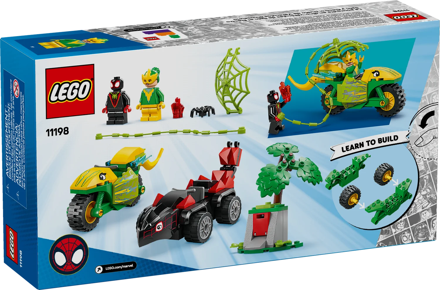 LEGO Marvel Перегони на електромобілях з динозаврами (11198)