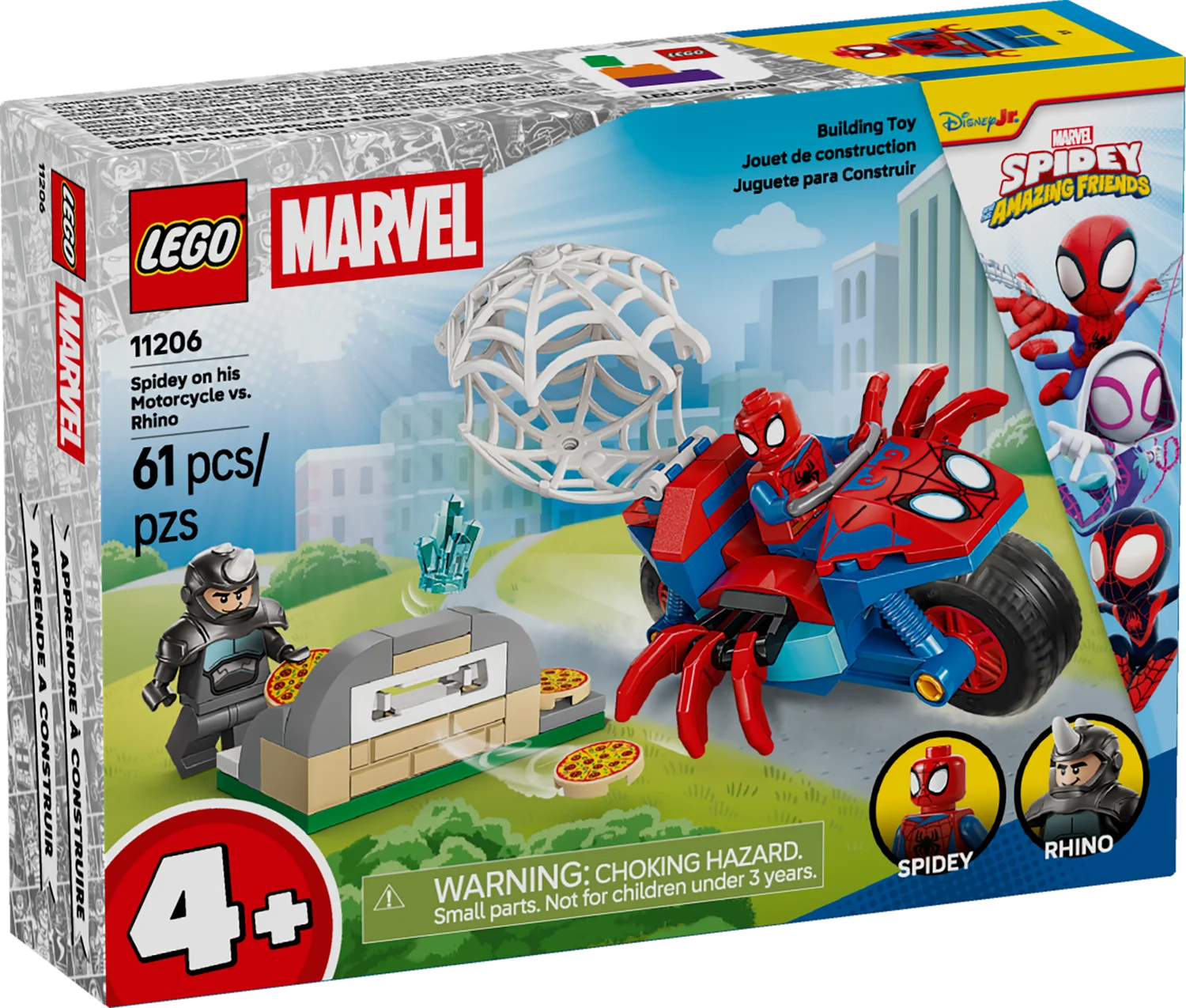 LEGO Marvel Павук на мотоциклі проти Носорога (11206)