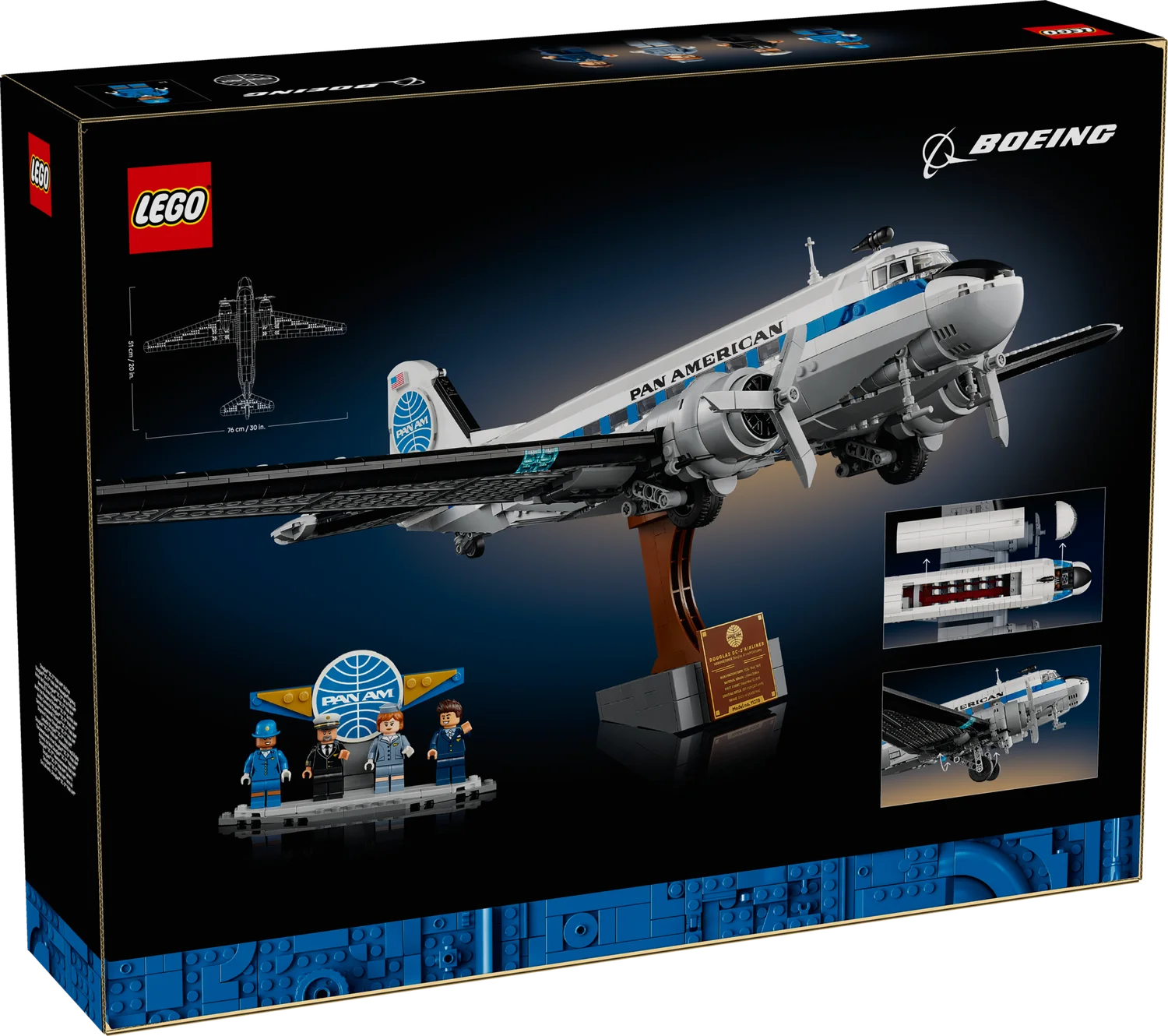 LEGO Icons Пасажирський літак Douglas™ DC-3™ PAN AM® (11378)
