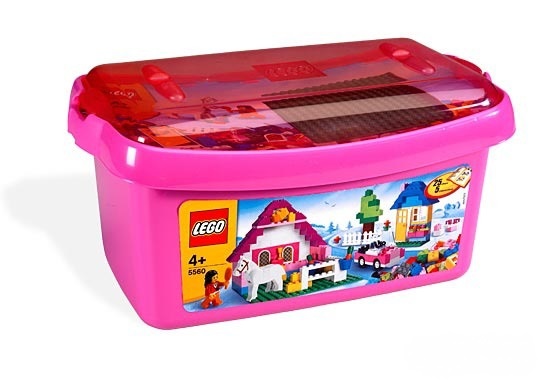 LEGO Bricks&more Велике рожеве відерко з кубиками (5560)