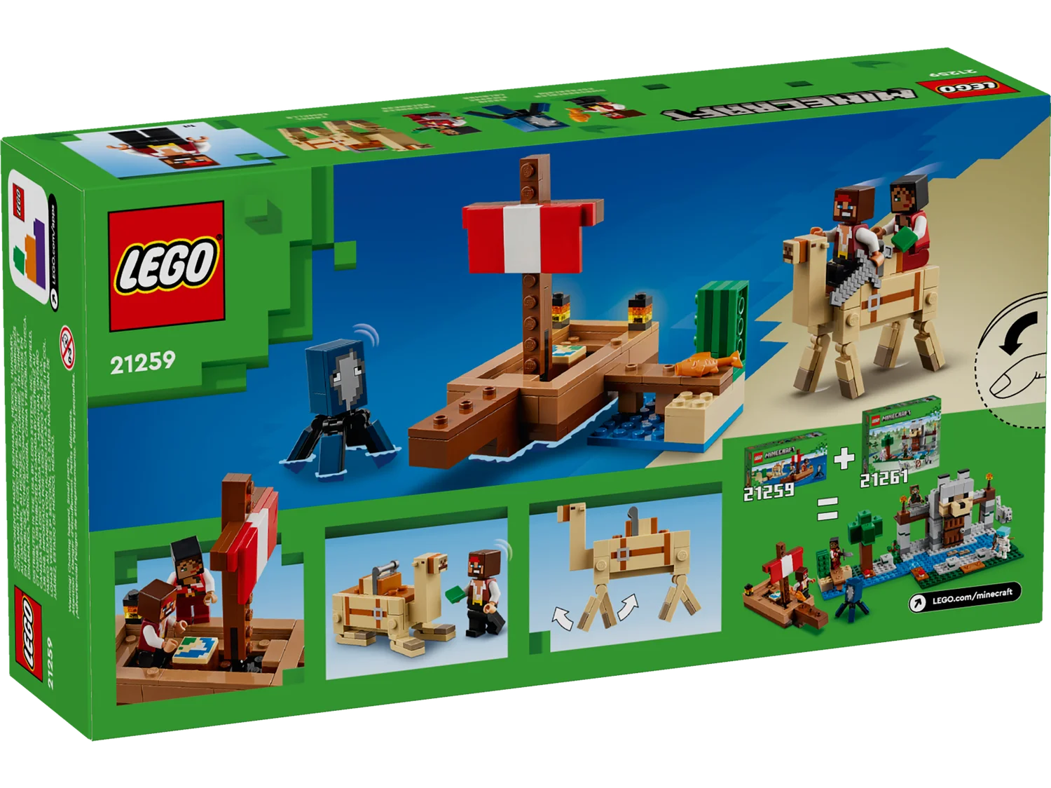 LEGO Minecraft Подорож на піратському кораблі (21259)