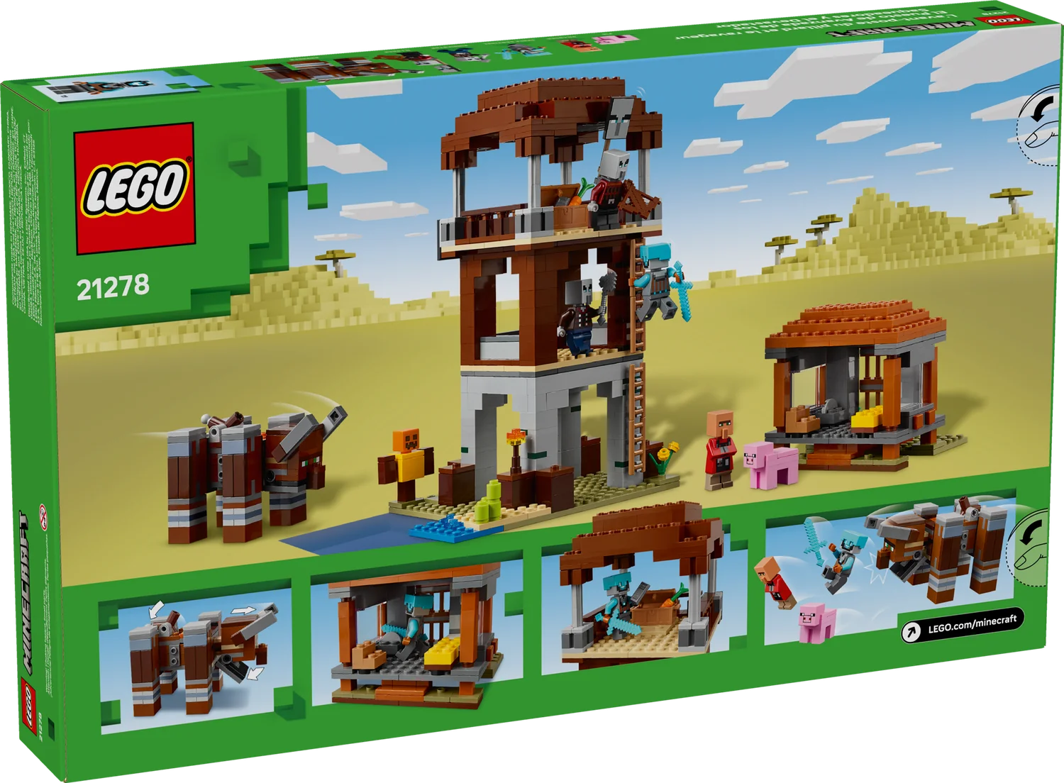 LEGO Minecraft Аванпост розбійників та спустошувач (21278)