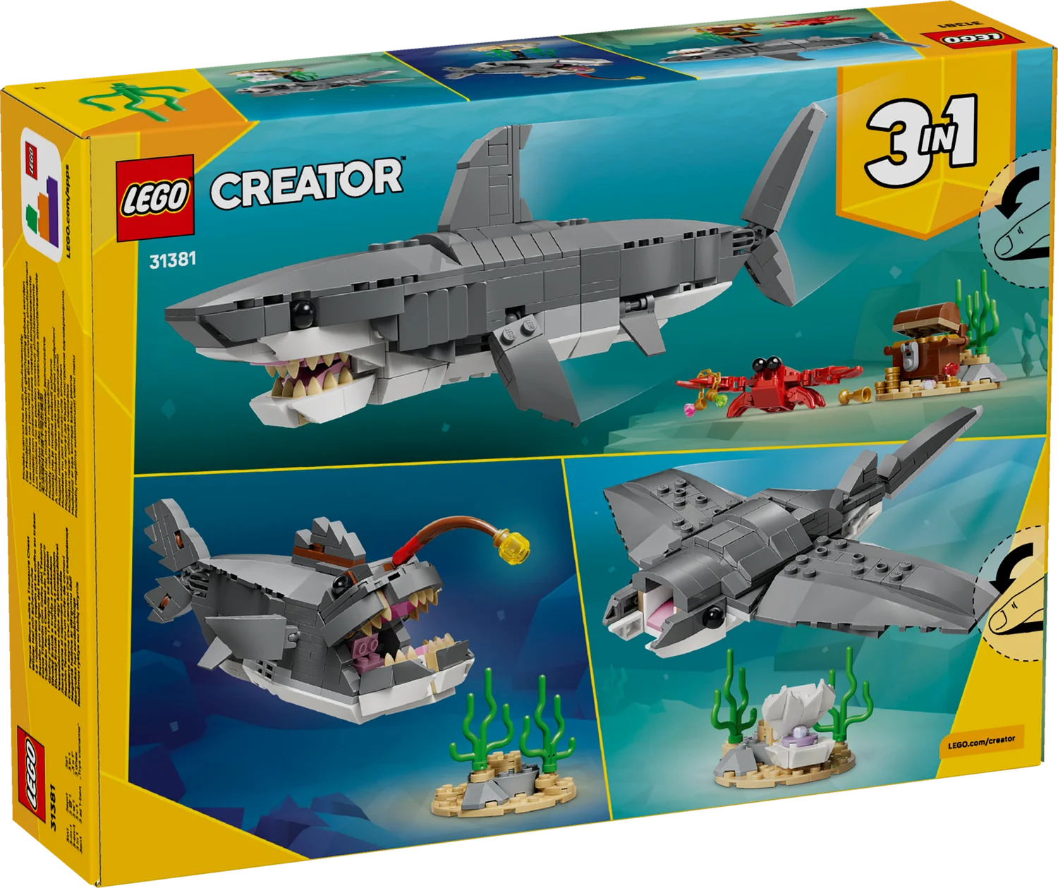 LEGO Creator Люта акула зі скринею скарбів (31381)