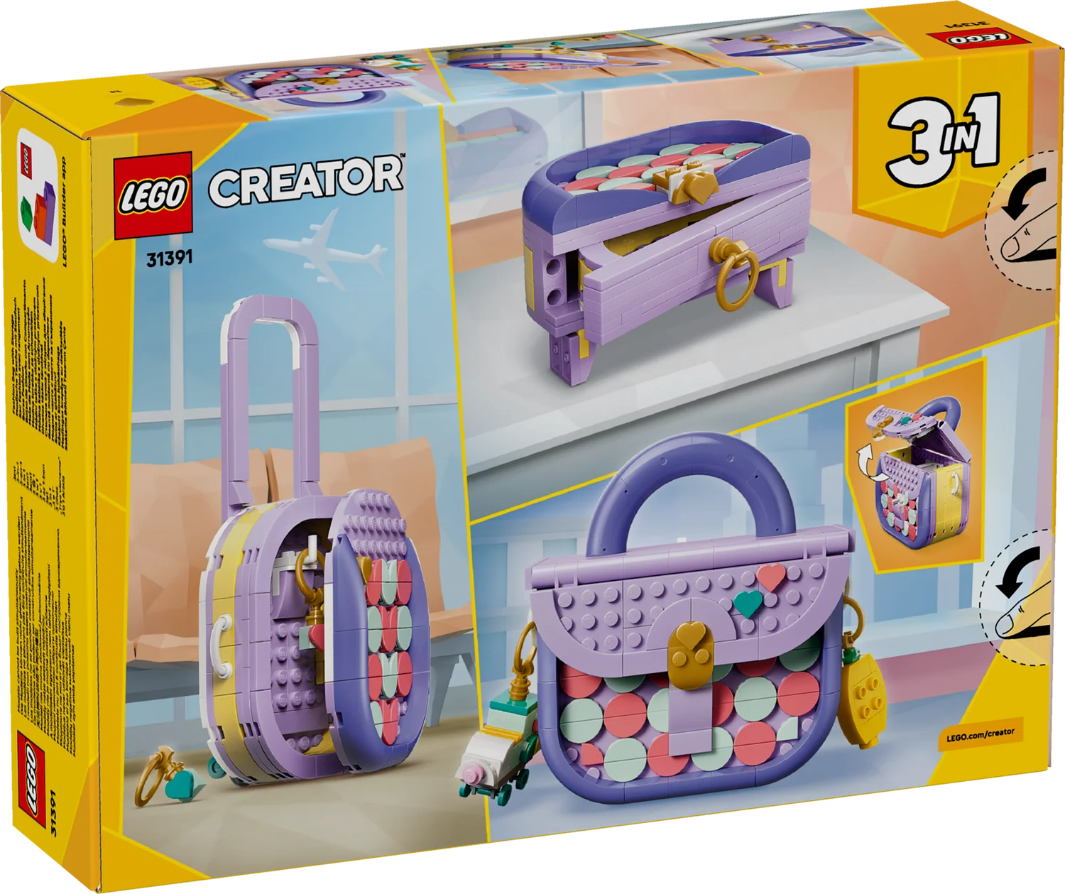LEGO Creator Стильна мистецька сумка з місцем для зберігання (31391)