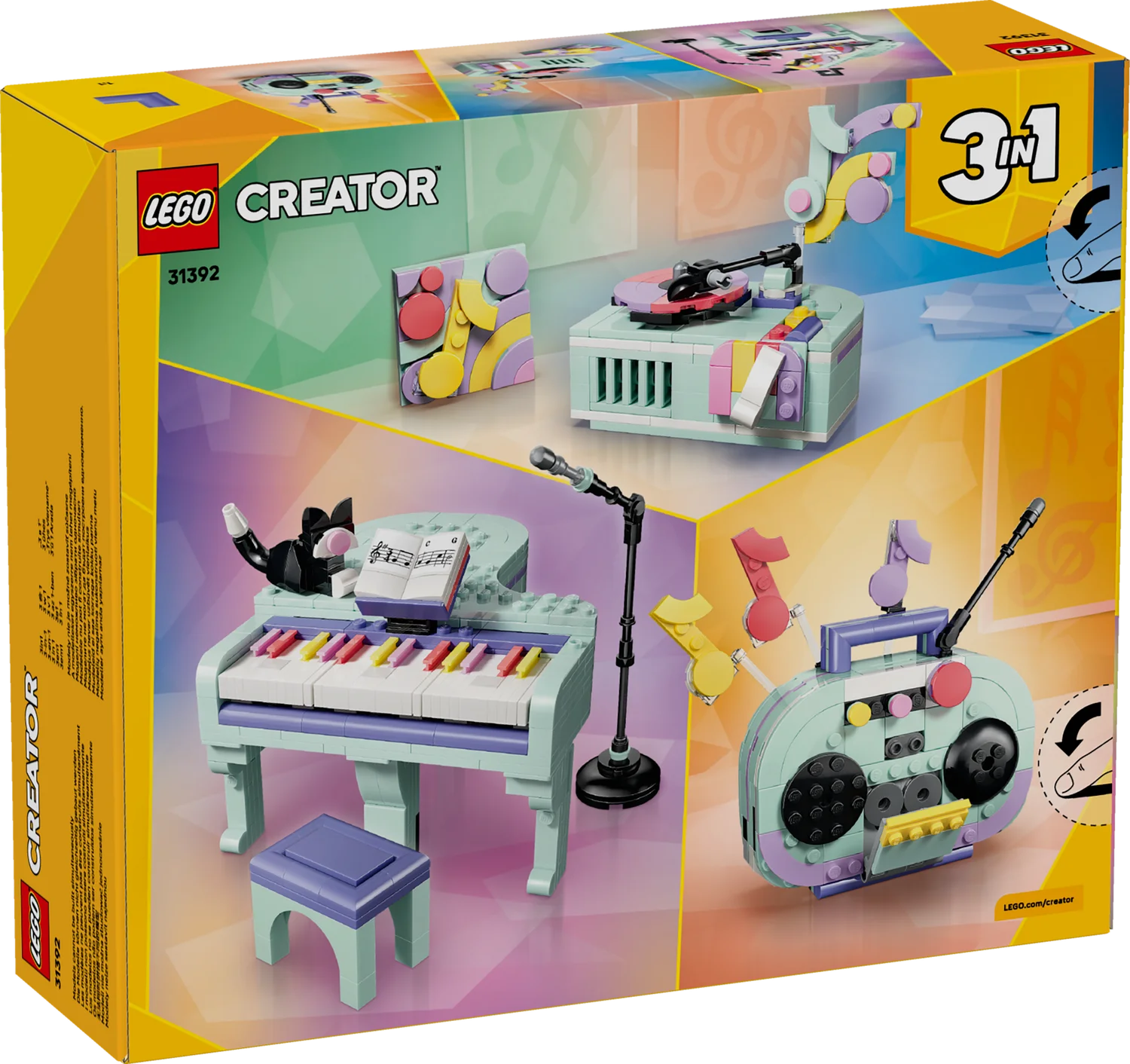 LEGO Creator Музичний декор «Фортепіано з котом» (31392)