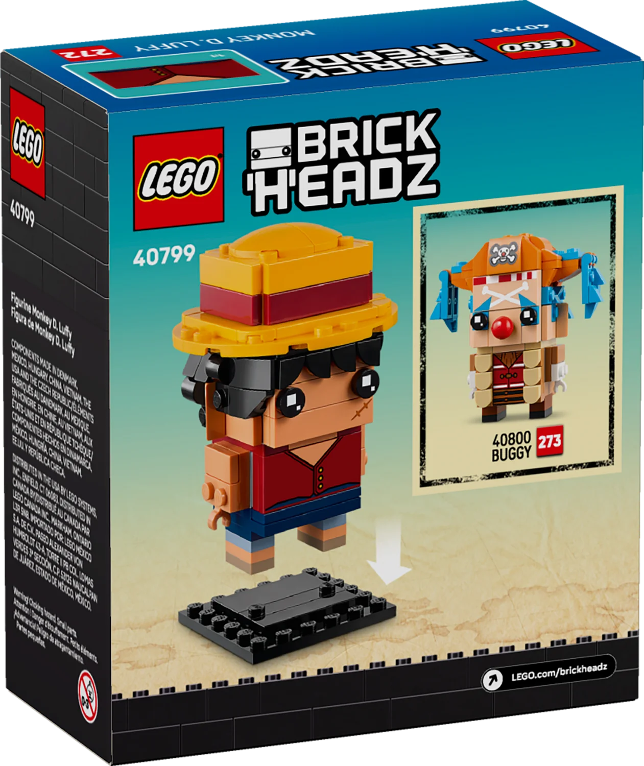 LEGO BrickHeadz Фігурка Монкі Ді Луффі (40799)