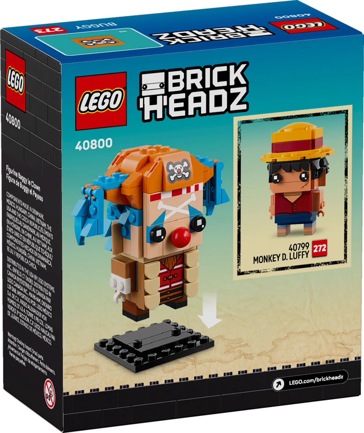 LEGO BrickHeadz Фігурка Клоун Баґґі (40800)