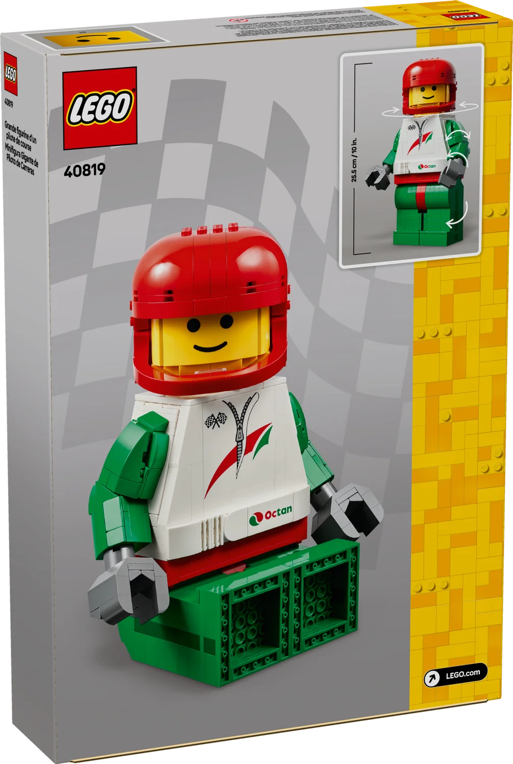 LEGO Minifigures Збільшена мініфігурка гонщика (40819)