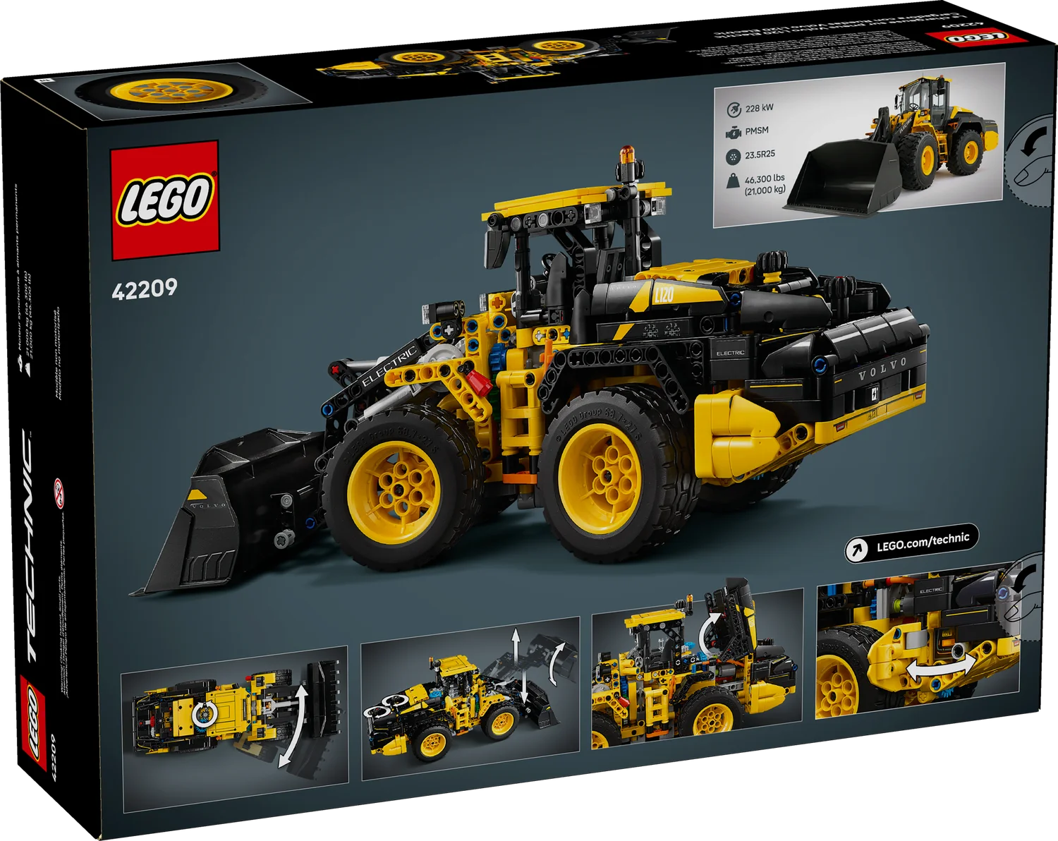 LEGO Technic Колісний навантажувач Volvo L120 Electric (42209)