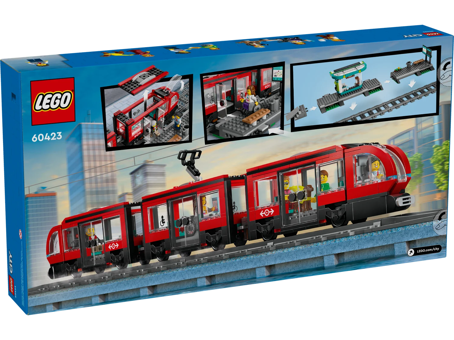 LEGO City Трамвай і вокзал у центрі міста (60423)