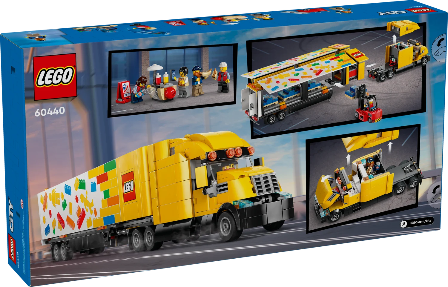 LEGO City Жовта кур'єрська вантажівка (60440)