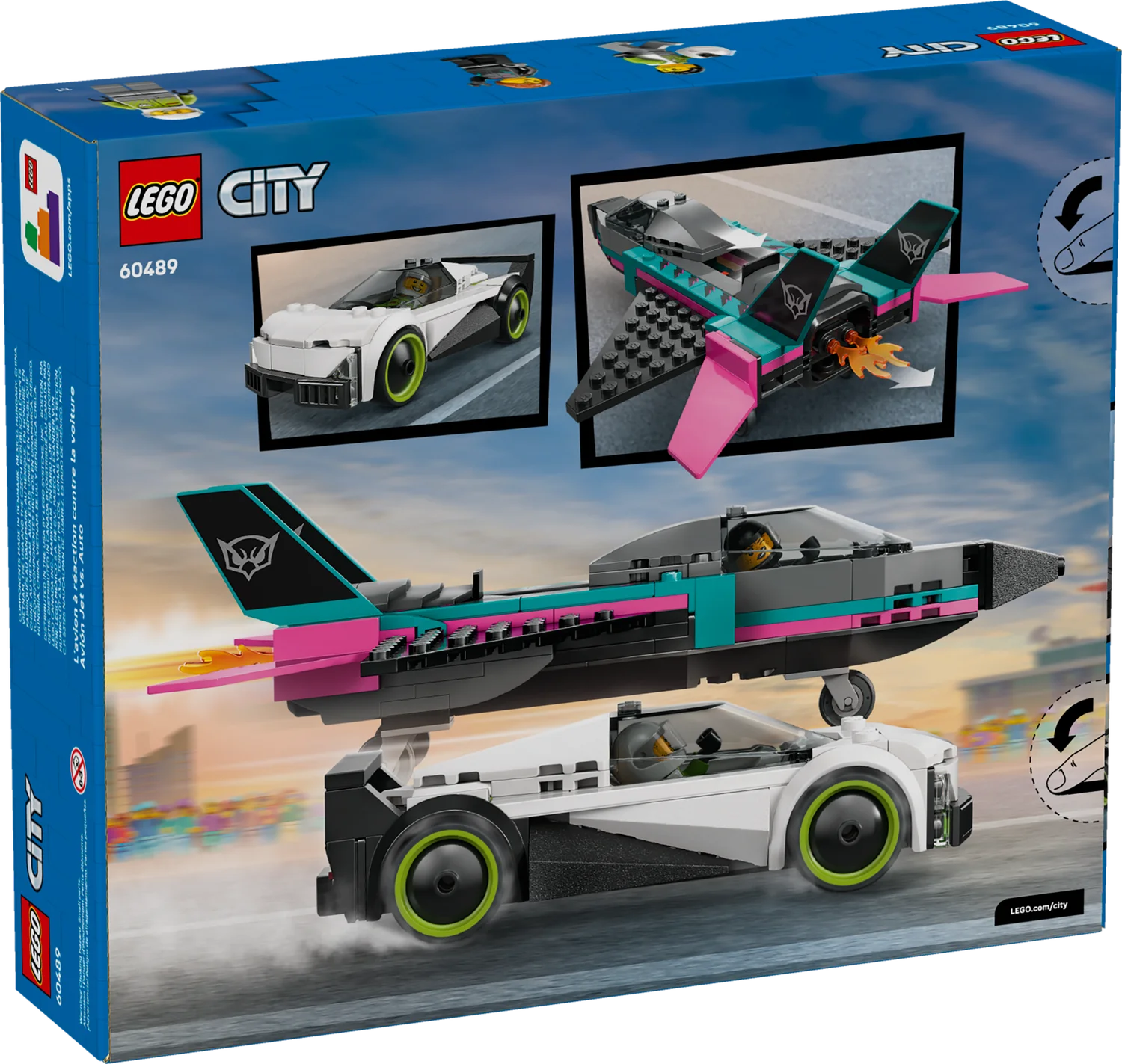 LEGO City Реактивний літак проти автомобіля (60489)