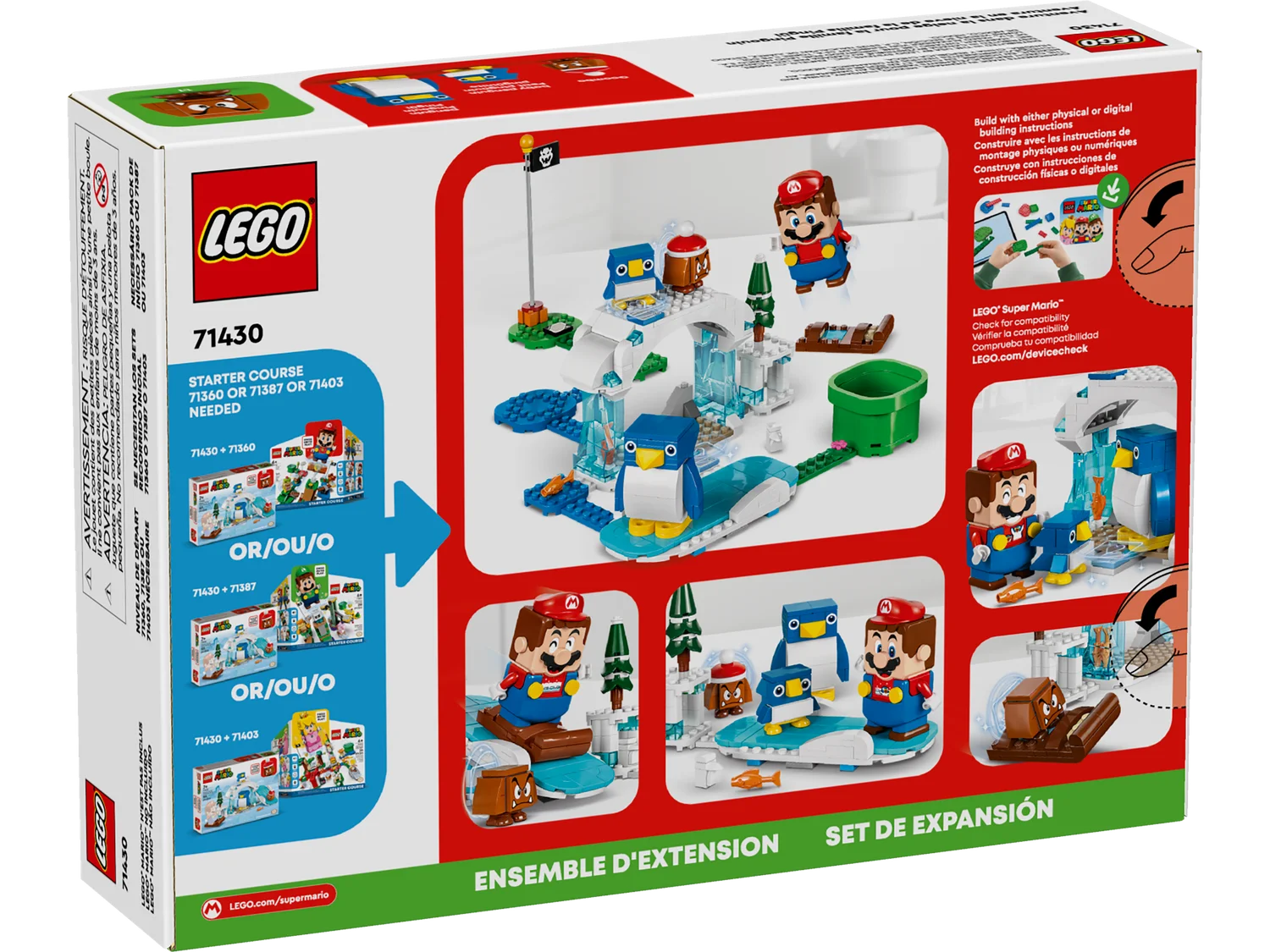 LEGO Super Mario Снігова пригода родини penguin. Додатковий набір (71430)