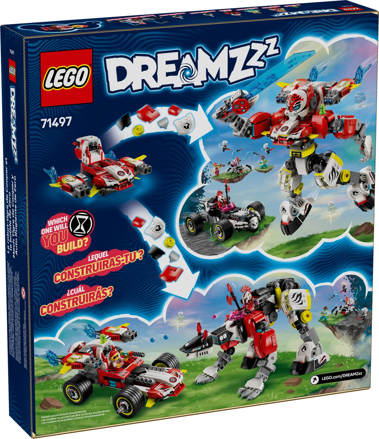 LEGO DREAMZzz Робот-тигр Купера та Хот-род авто Зеро (71497)
