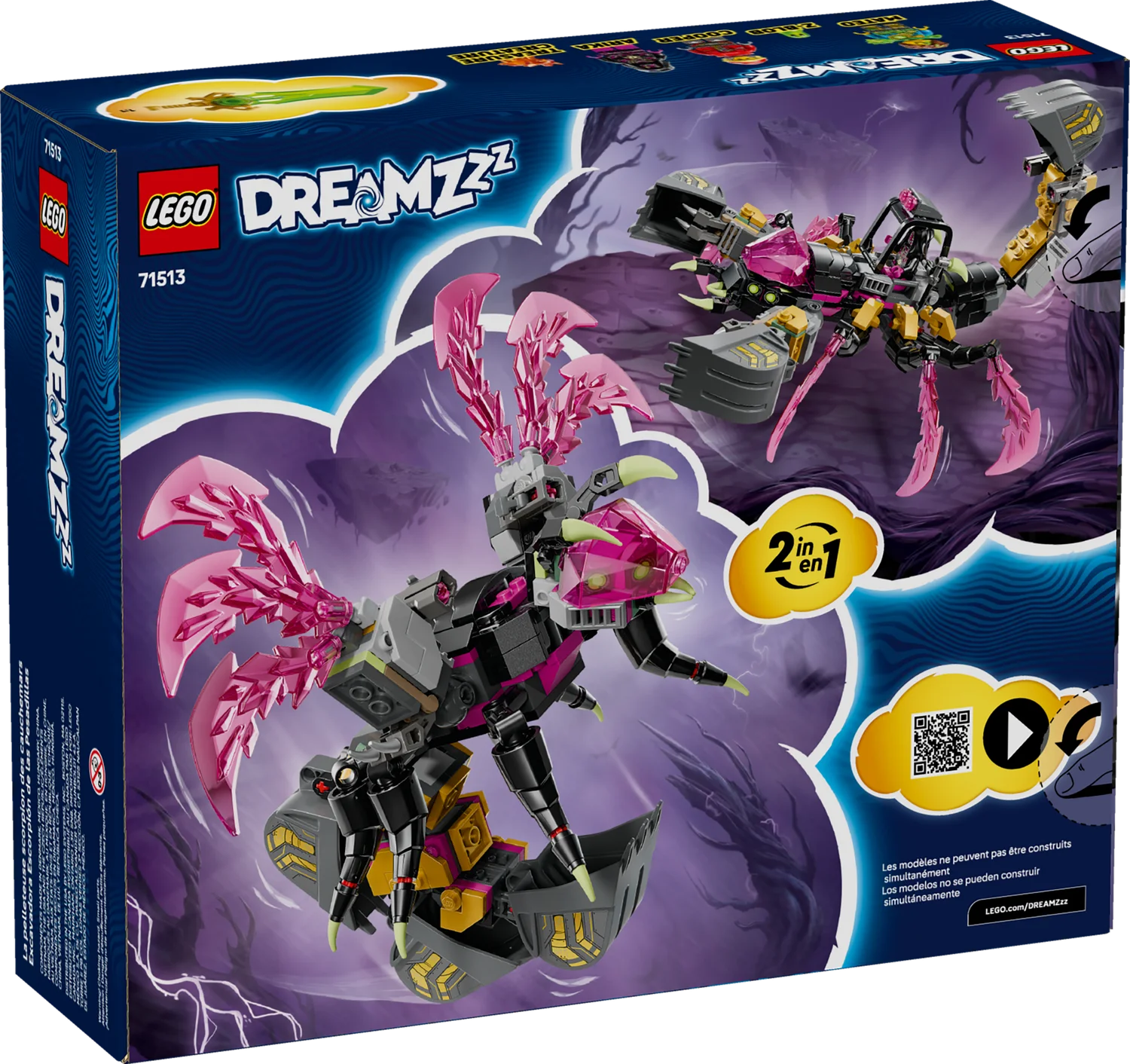 LEGO DREAMZzz Кошмарний землекоп-скорпіон (71513)
