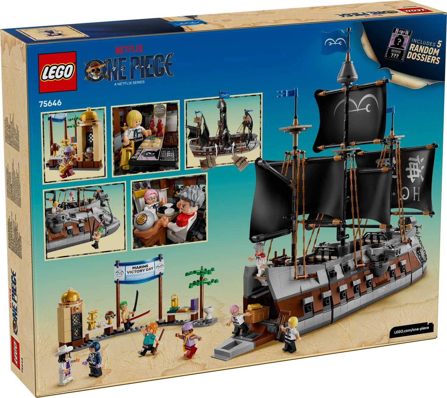 LEGO One Piece Морський бойовий корабель Ґарпа (75646)