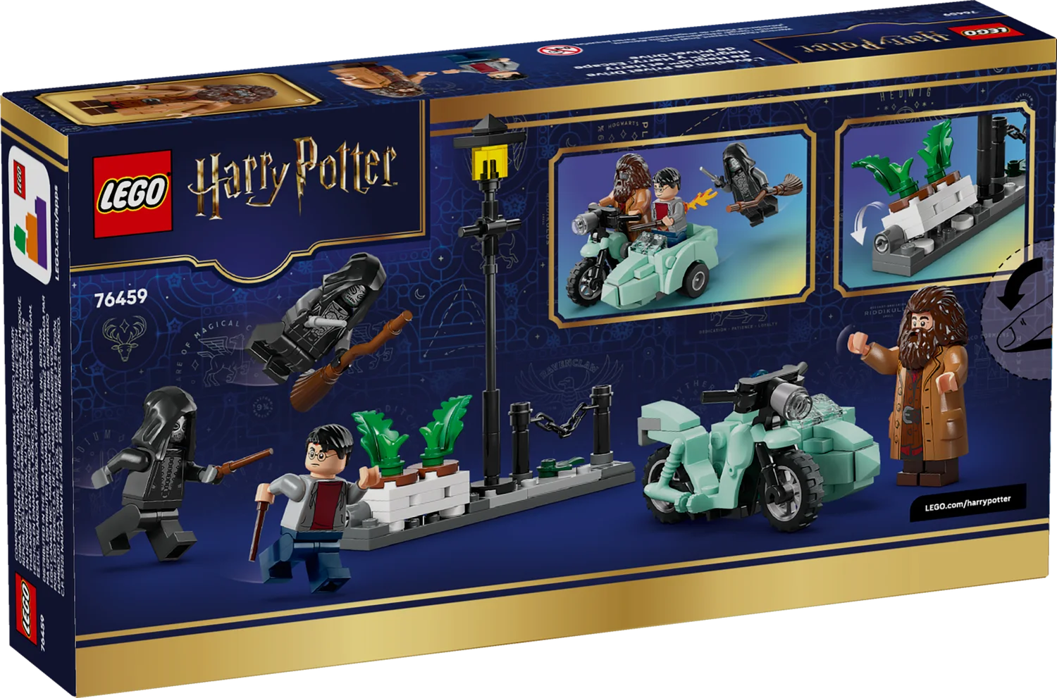 LEGO Harry Potter Геґрід і Гаррі: Втеча з Тисової вулиці (76459)
