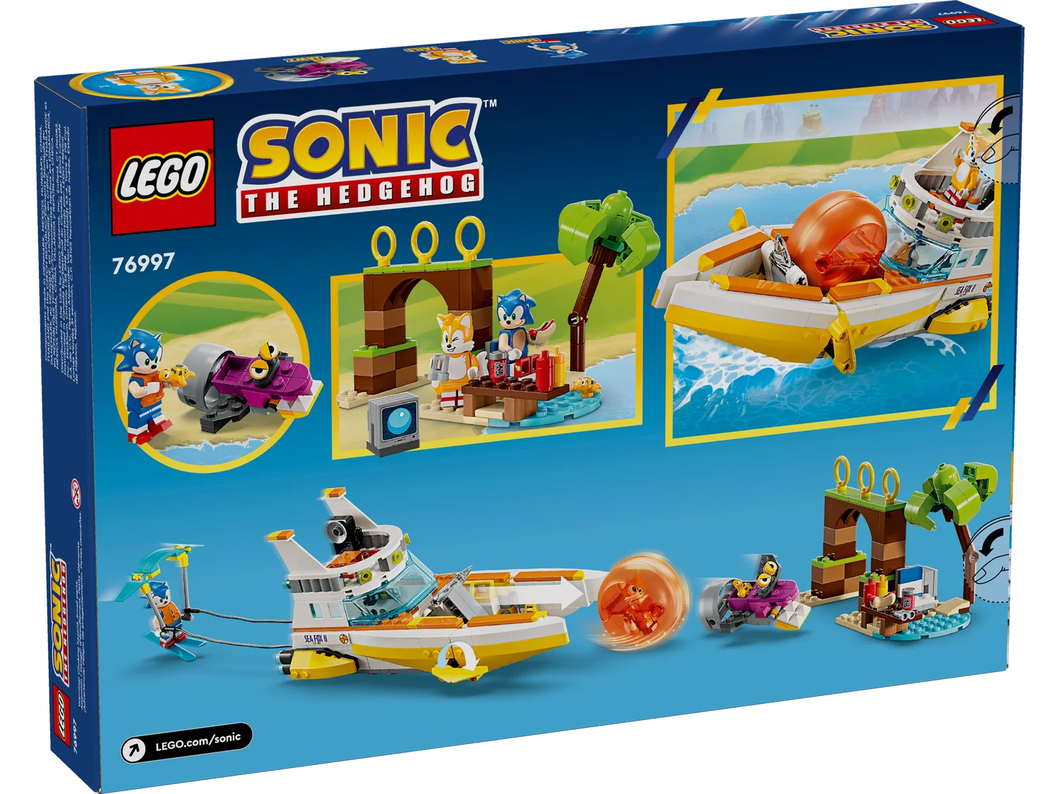 LEGO Sonic the Hedgehog Човен із «Пригод Тейлза» (76997)