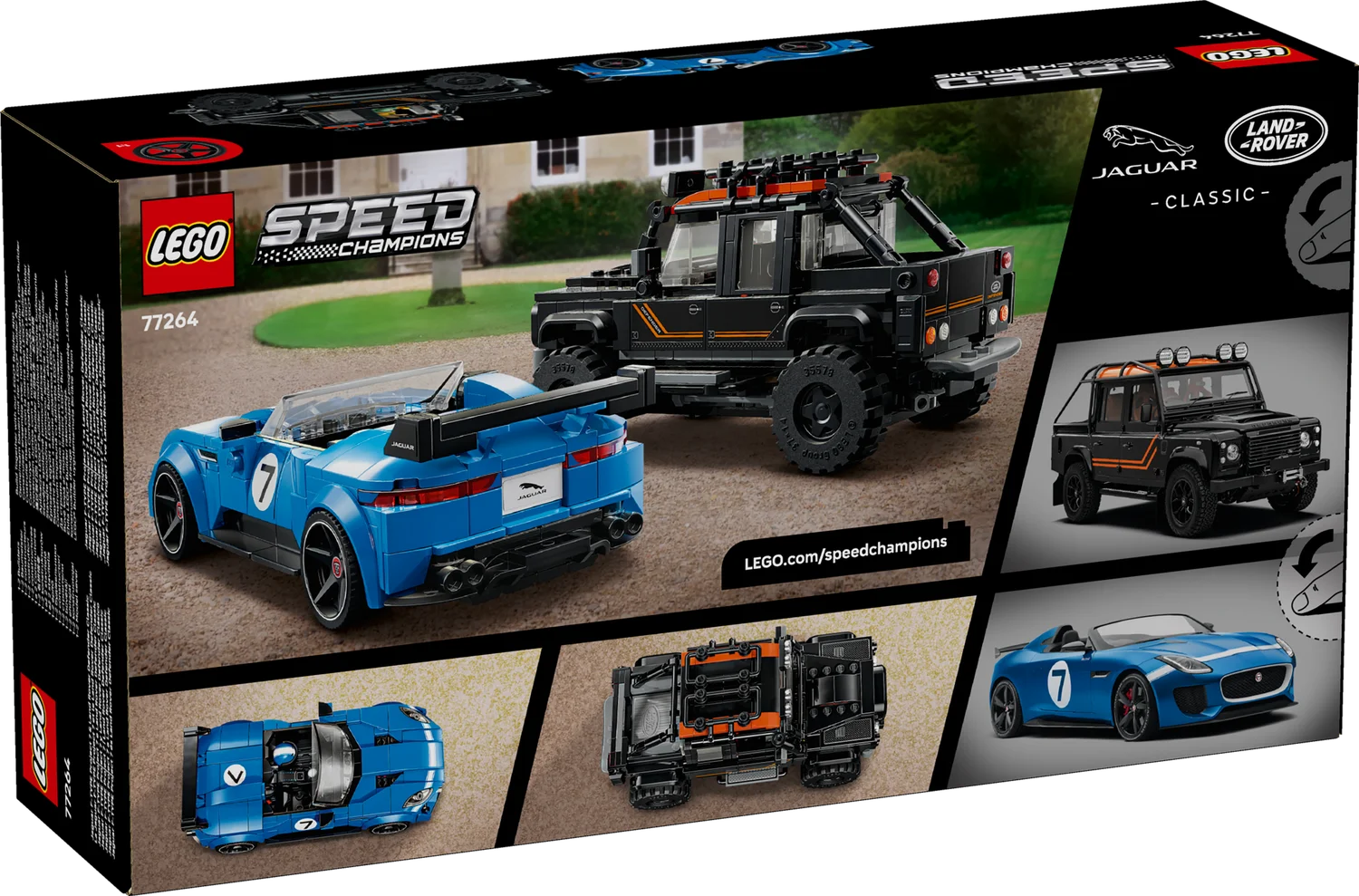 LEGO Speed Champions Jaguar Project 7 та Land Rover Defender (77264)