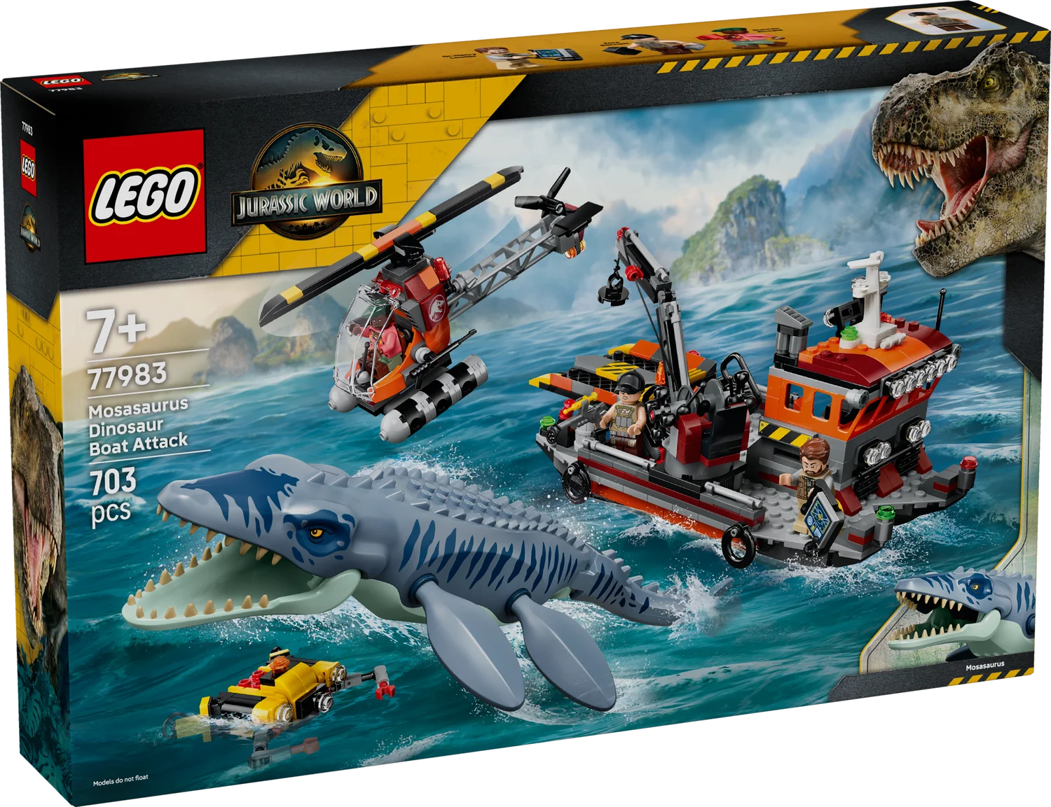 LEGO Jurassic World Напад мозазавра на човен (77983)