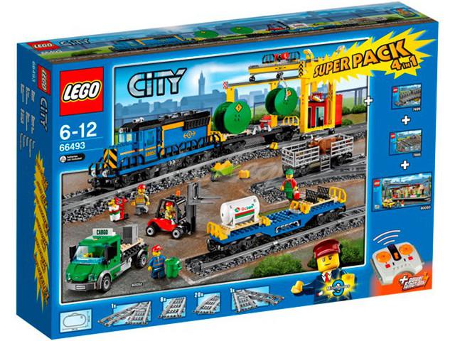 LEGO City 4in1 XL Cargo Train Special Pack (60052+60050+7895+7499) (66493)