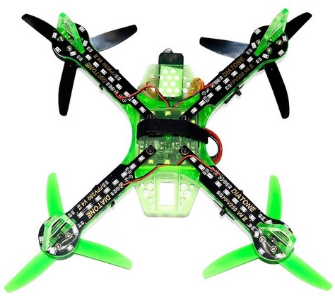 Квадрокоптер Sonic Modell - FPV250 Ghost Edition LED подсветка зеленый Фотография 3