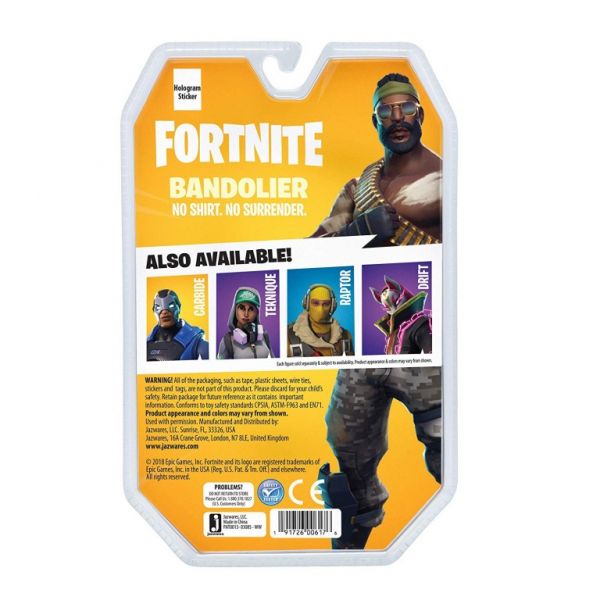 Коллекционная фигурка Jazwares Fortnite Solo Mode Bandolier, 10 см Фотография 2