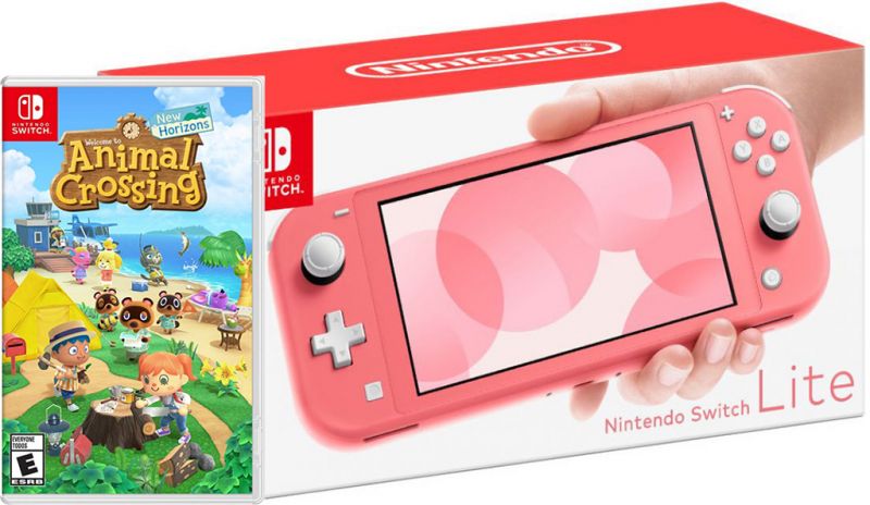 Nintendo Switch Lite Coral + Animal Crossing: New Horizons Фотография 0