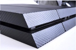 Карбоновая пленка для PS4 и двух контроллеров Фотография 5