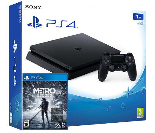 Sony Playstation 4 Slim 1TB + Metro Exodus (PS4) Фотография 0