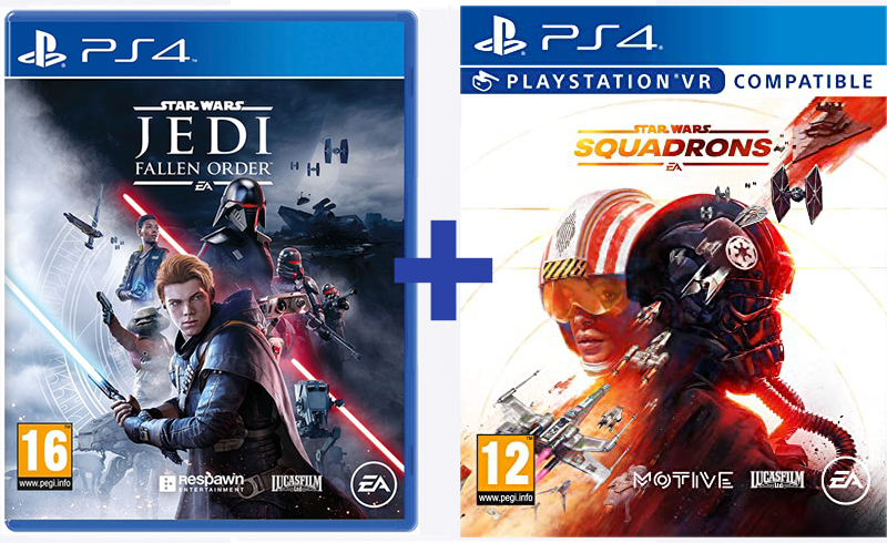 Star Wars Jedi: Fallen Order (PS4) + Star Wars: Squadrons (PS4) Фотография 0