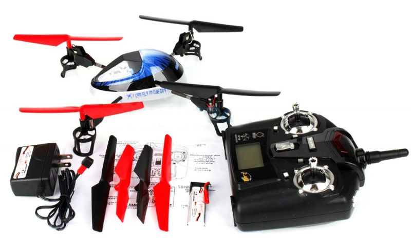 Квадрокоптер WL Toys UFO Force (синий) Фотография 3