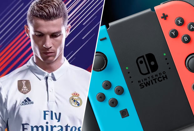 Nintendo Switch Neon Blue / Red + FIFA 18 (Nintendo Switch) Фотография 4
