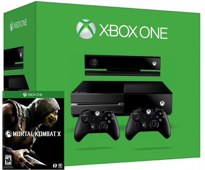 Xbox One 500Gb + Kinect с двумя джойстиками + Mortal Kombat X Фотография 0
