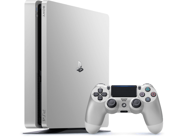 Sony Playstation 4 Slim Limited Edition Silver с двумя джойстиками Фотография 5