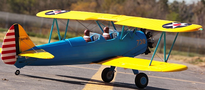 Модель самолета FMS Boeing-Stearman PT-17 Фотография 1