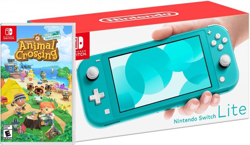 Nintendo Switch Lite Turquoise + Animal Crossing: New Horizons Фотография 0